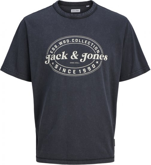 Jack & Jones Dover T-Shirt Short Sleeve Black - Herren-T-shirts - Herren-T-Shirts in großen Größen