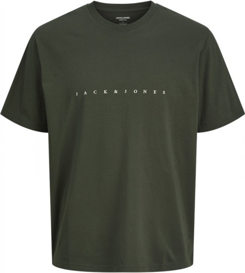 Jack & Jones STAR T-Shirt Green - Herren-T-Shirts in großen Größen - Herren-T-Shirts in großen Größen