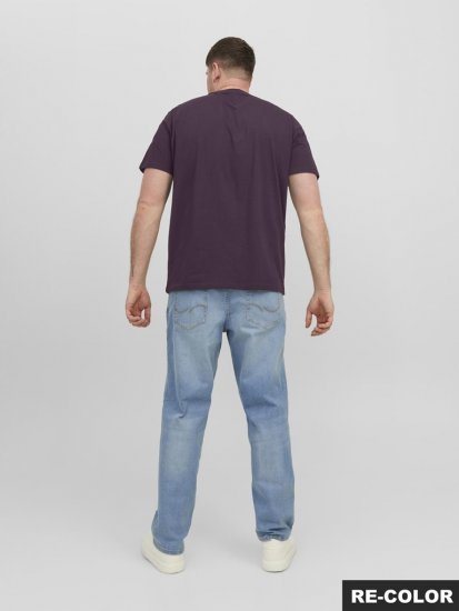 Jack & Jones STAR T-Shirt Purple - Herren-T-shirts - Herren-T-Shirts in großen Größen
