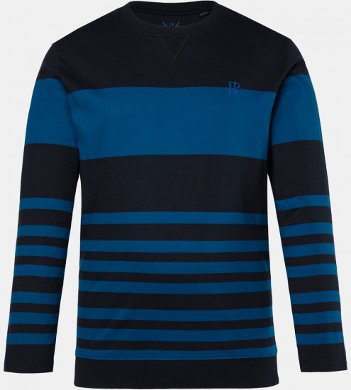 JP1880 Pyjamas Two-piece Long Sleeve with Stripes Blue - Herrenunterwäsche & bademode - Herrenunterwäsche & Bademode in großen Größen