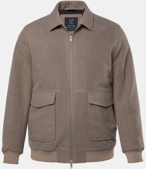 JP1880 Blouson Jacket Lightweight and Warm Brown - Herren jacken - Herren Jacken in großen Größen