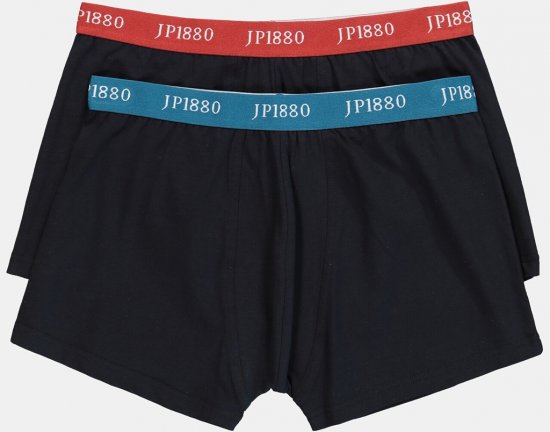 JP1880 FLEXNAMIC OEKO-TEX Boxer Shorts 2-Pack Black - Herrenunterwäsche & Bademode in großen Größen - Herrenunterwäsche & Bademode in großen Größen