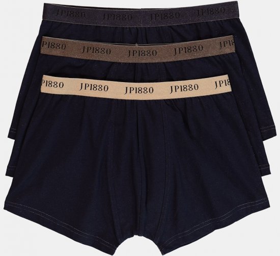 JP1880 FLEXNAMIC OEKO-TEX Boxer Shorts 3-Pack Dark Navy - Herrenunterwäsche & bademode - Herrenunterwäsche & Bademode in großen Größen