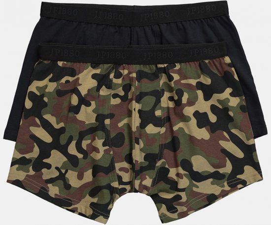 JP1880 FLEXNAMIC OEKO-TEX Boxer Shorts 2-Pack Green - Herrenunterwäsche & Bademode in großen Größen - Herrenunterwäsche & Bademode in großen Größen