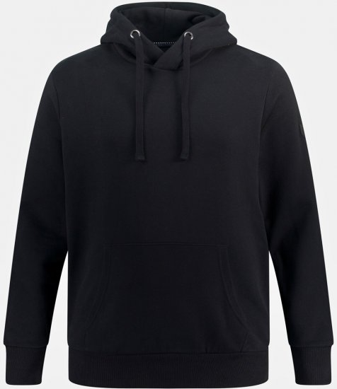JAY-PI Hoodie with Soft Brushed Interior Black - Herren-sweater und -hoodies - Herren-Sweater und -Hoodies in großen Größen