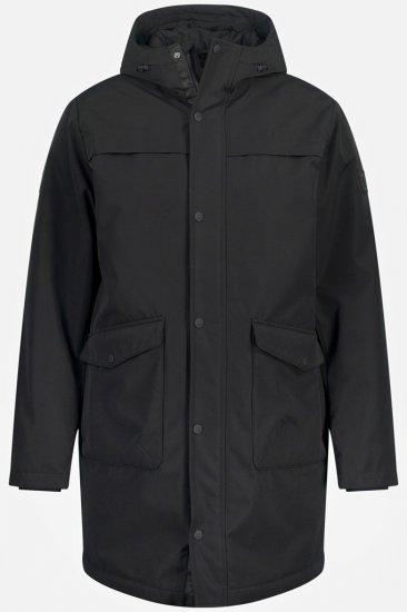 JP1880 Warm Parka with Wind Cuffs Black - Herren jacken - Herren Jacken in großen Größen