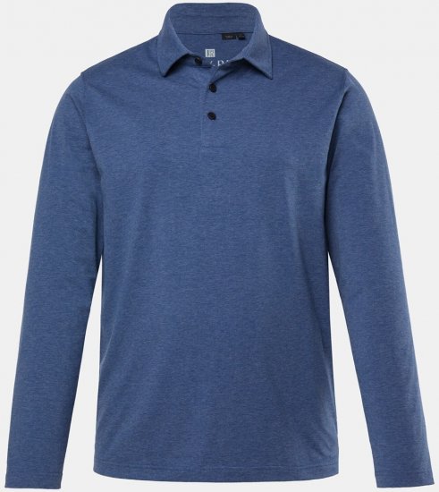 JAY-PI Quickdry Polo Long Sleeve Blue - Polo-shirts für herren - Polo-Shirts für Herren in großen Größen