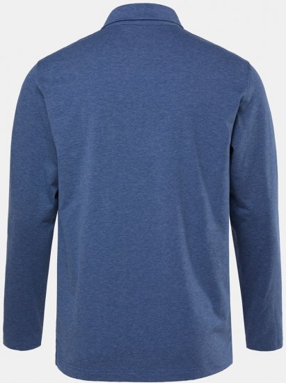JAY-PI Quickdry Polo Long Sleeve Blue - Polo-shirts für herren - Polo-Shirts für Herren in großen Größen