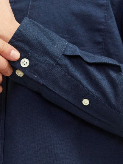 Jack & Jones Brook Oxford Shirt Long Sleeve Navy - Herrenhemden - Herrenhemden in großen Größen