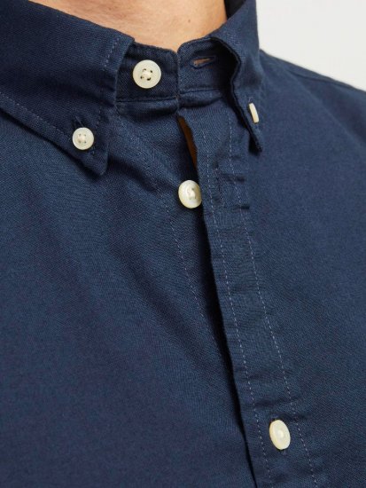 Jack & Jones Brook Oxford Shirt Long Sleeve Navy - Herrenhemden - Herrenhemden in großen Größen