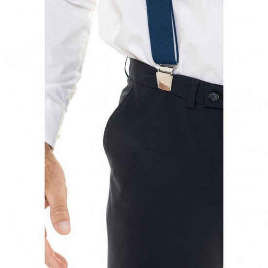 JP1880 Suspenders X-Shape Navy - Accessoires - 