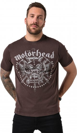 JP1880 Motörhead Soft Jersey Vintage T-Shirt Brown - Band-T-shirts - 