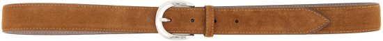 Ulla Popken Suede Thin Belt Brown - Damen-gürtel - Gürtel in Größe 95-155 cm