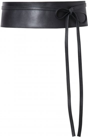 Ulla Popken Tie Belt Black - Damen-gürtel - Gürtel in Größe 95-155 cm