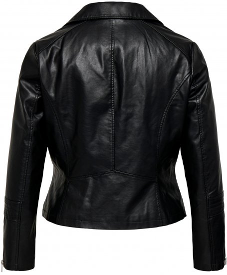 Only Carmakoma Emmy Biker Jacket Black - Lederjacken - 