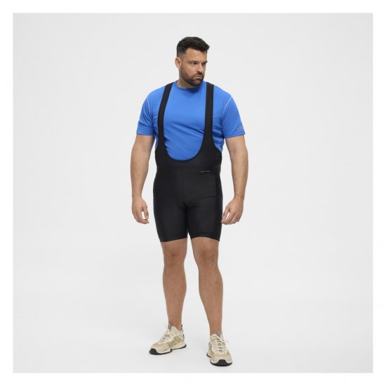 North Latitude Sport Bike Shorts With Suspenders Black - Fahrradbekleidung - 