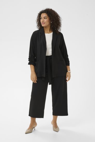 Kaffe Curve Pheolo 3/4 Sleeve Blazer Black Deep - Blazer - 
