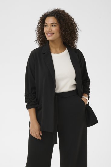 Kaffe Curve Pheolo 3/4 Sleeve Blazer Black Deep - Blazer - 