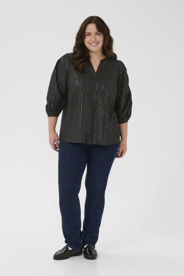 Kaffe Curve Luisa Blouse Black Deep - Blusen - 