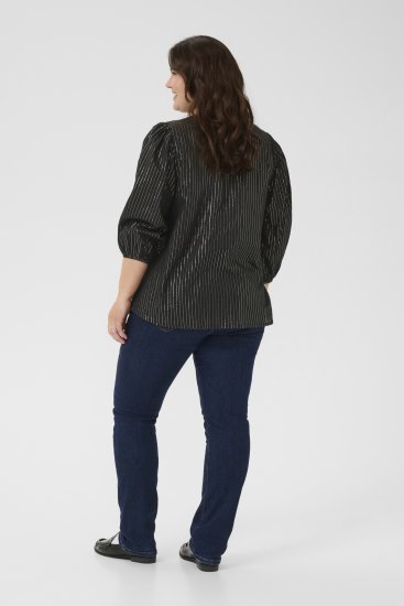 Kaffe Curve Luisa Blouse Black Deep - Blusen - 