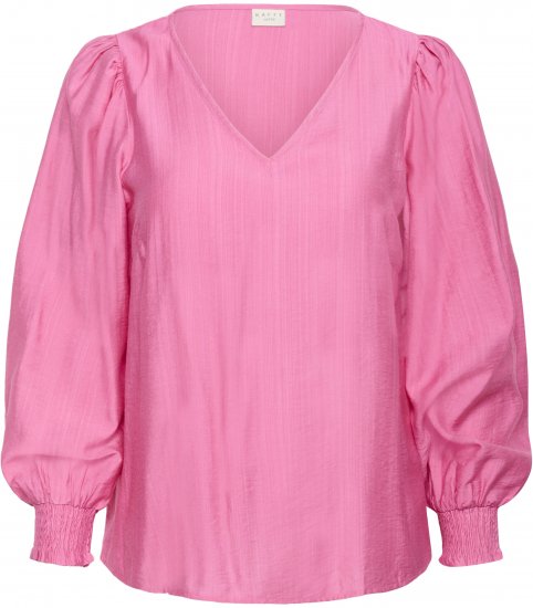 Kaffe Curve Sofia Blouse Pink Power - Blusen - 