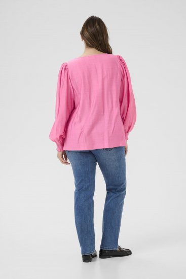 Kaffe Curve Sofia Blouse Pink Power - Blusen - 
