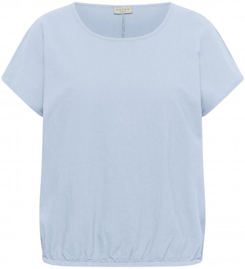Kaffe Curve Nana Kurzarmbluse Blau - Blusen & Tuniken - 