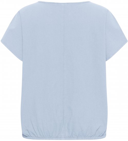 Kaffe Curve Nana Kurzarmbluse Blau - Blusen & Tuniken - 