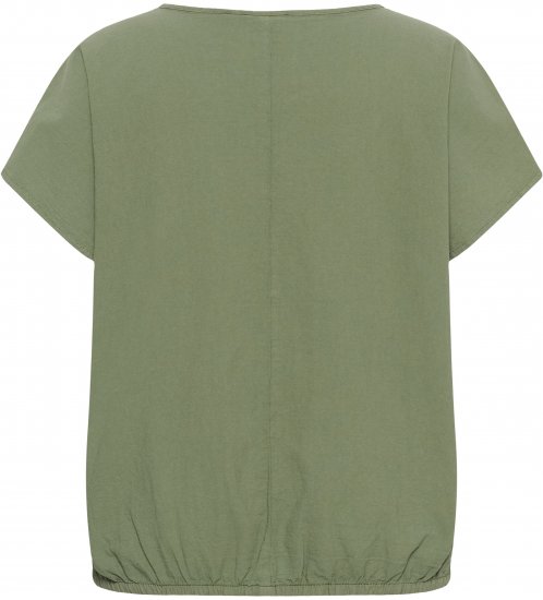 Kaffe Curve Nana Kurzarmbluse Grün - Blusen & Tuniken - 