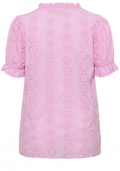 Kaffe Curve Dina Blouse Pink Frosting - Blusen - 