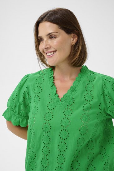 Kaffe Curve Dina Blouse Bright Green - Blusen - 