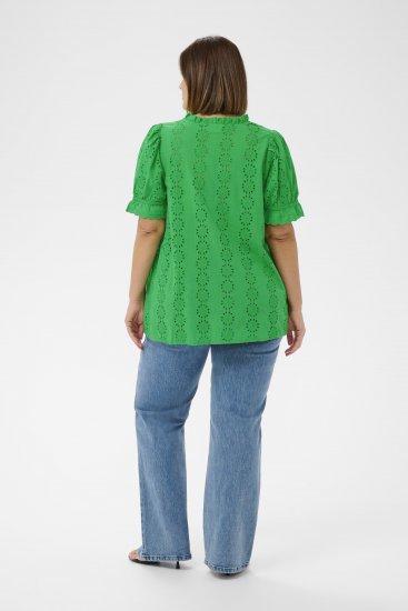 Kaffe Curve Dina Blouse Bright Green - Blusen - 