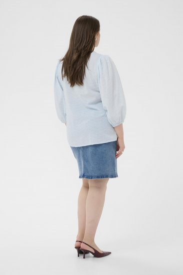 Kaffe Curve Penelopia Blouse Nantucket Breeze Blue - Blusen - 