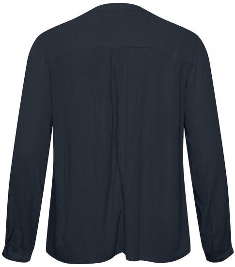 Kaffe Curve Ami Langarm Bluse Mitternachtsmarine - T-Shirts - 