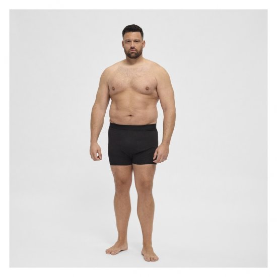 North Latitude Bamboo 2-Pack Trunks Black - Boxershorts - Herren Boxershorts Große Größen