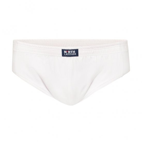 North Latitude Brief Underwear White - Slips - Herren-Slips in Übergröße