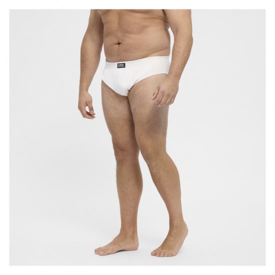 North Latitude Brief Underwear White - Slips - Herren-Slips in Übergröße