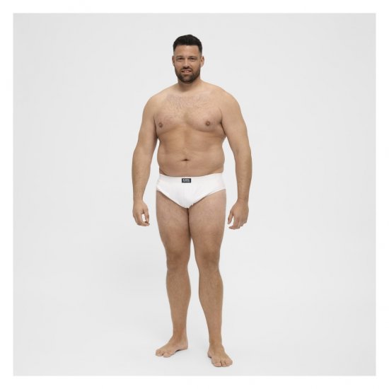 North Latitude Brief Underwear White - Slips - Herren-Slips in Übergröße