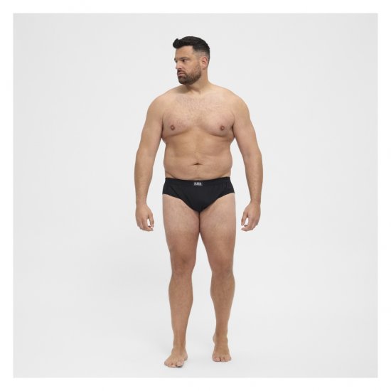 North Latitude Brief Underwear Black - Slips - Herren-Slips in Übergröße
