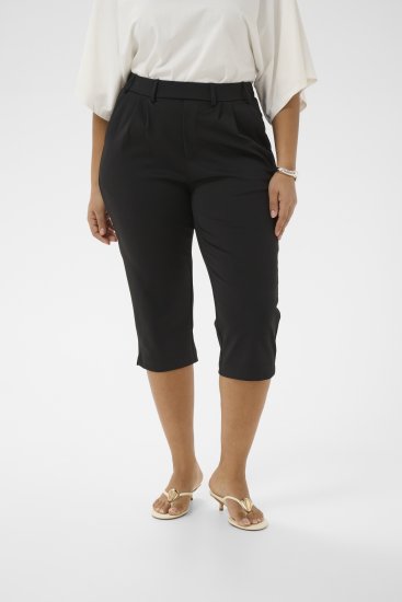 Kaffe Curve Jenna Capri Pants Black - Hosen - 