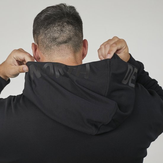 North Latitude 61325 Kapuzen-Cardigan Schwarz - Herren-sweater und -hoodies - Herren-Sweater und -Hoodies in großen Größen