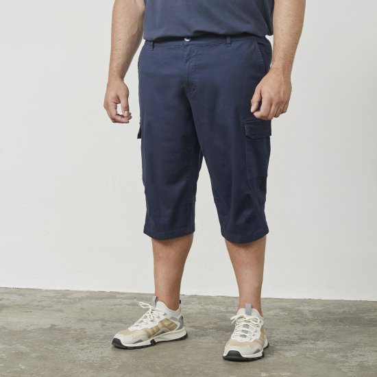 North Latitude 61150 Cargo Comfort Fit Capri Marineblau - Herrenshorts - Herrenshorts in großen Größen