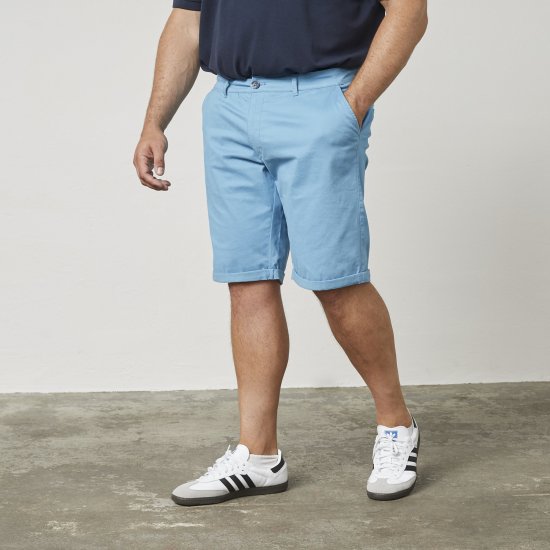 North Latitude 61147 Chino-Shorts Mittelblau - Herrenshorts - Herrenshorts in großen Größen