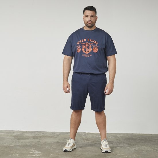 North Latitude 61147 Chino-Shorts Marineblau - Herrenshorts - Herrenshorts in großen Größen
