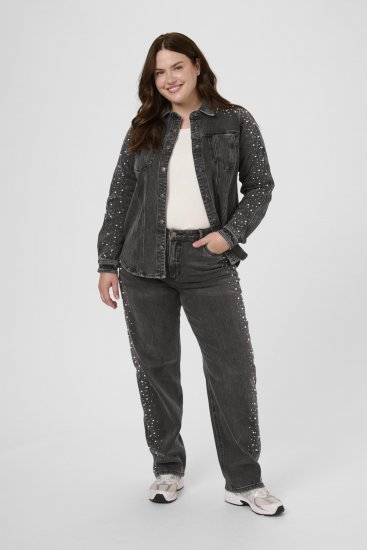 Kaffe Curve Petri Denim Jacket Grey Vintage Wash - Jacken - 