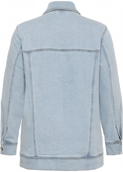 Kaffe Curve Ninna Casual Jacket Light Blue Washed - Jacken - Damenjacken in großen Größen