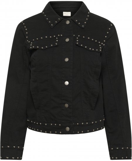 Kaffe Curve Brenn Twill Jacket Washed Black - Jeansjacken - 