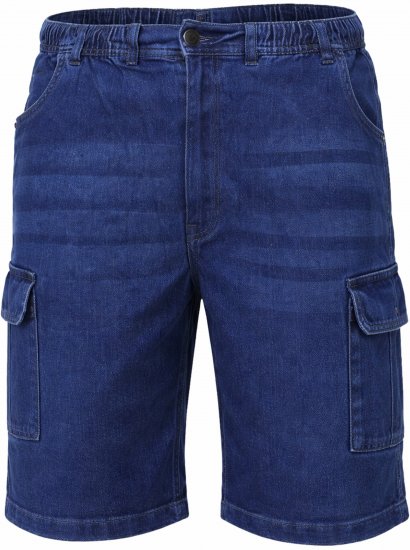 Espionage ST063 Denim Cargo Shorts Blue - Herrenshorts - Herrenshorts in großen Größen