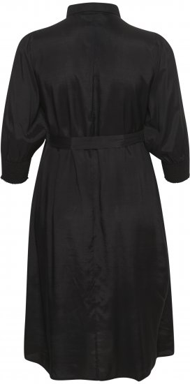 Kaffe Curve Emina Oline Kleid Tiefschwarz - Kleider - 