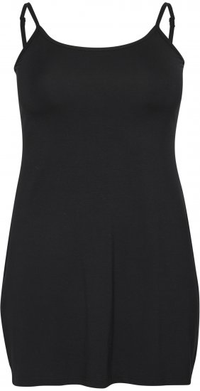 Kaffe Curve Jena Träger Kleid Tiefschwarz - Kleider - 